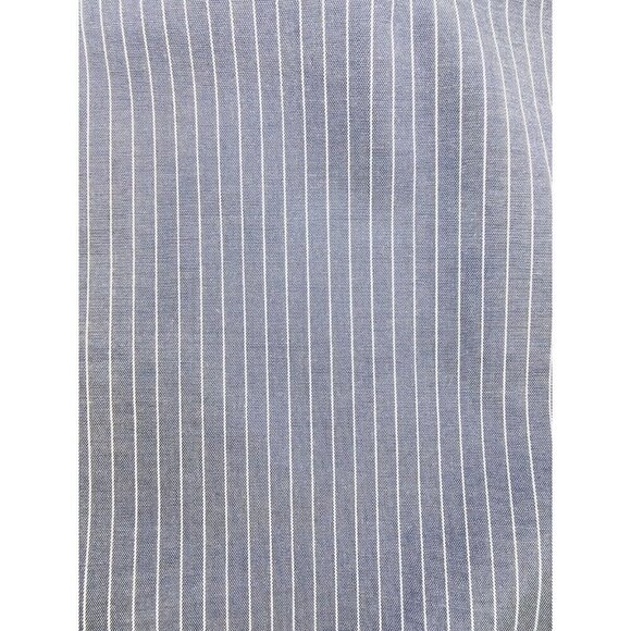 Stafford Regular Fit Size 15.5 34-35 Charcoal Gray White Pin Stripe Super Shirt - Picture 6 of 10